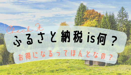 ふるさと納税って何？なんかやった方がいいらしいね？